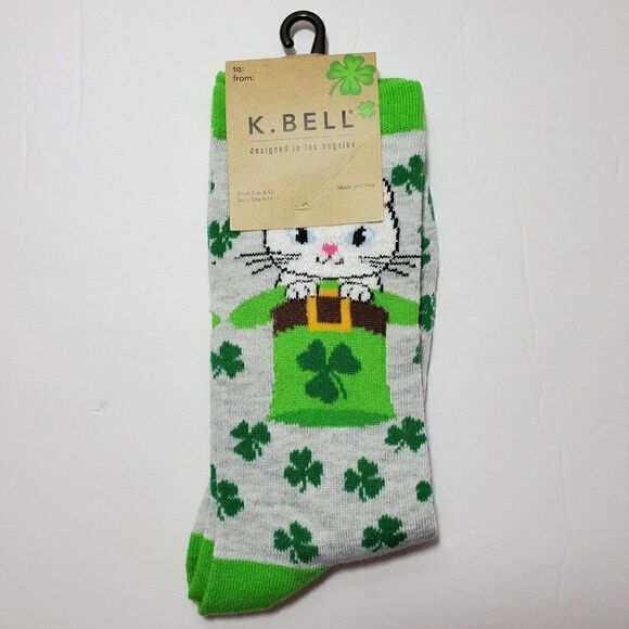 K.Bell St. Patricks Day Socks Womens Crew  3 Pair - Picture 10 of 12
